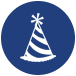 party hat icon for for ssc united social coordinator job opportunities